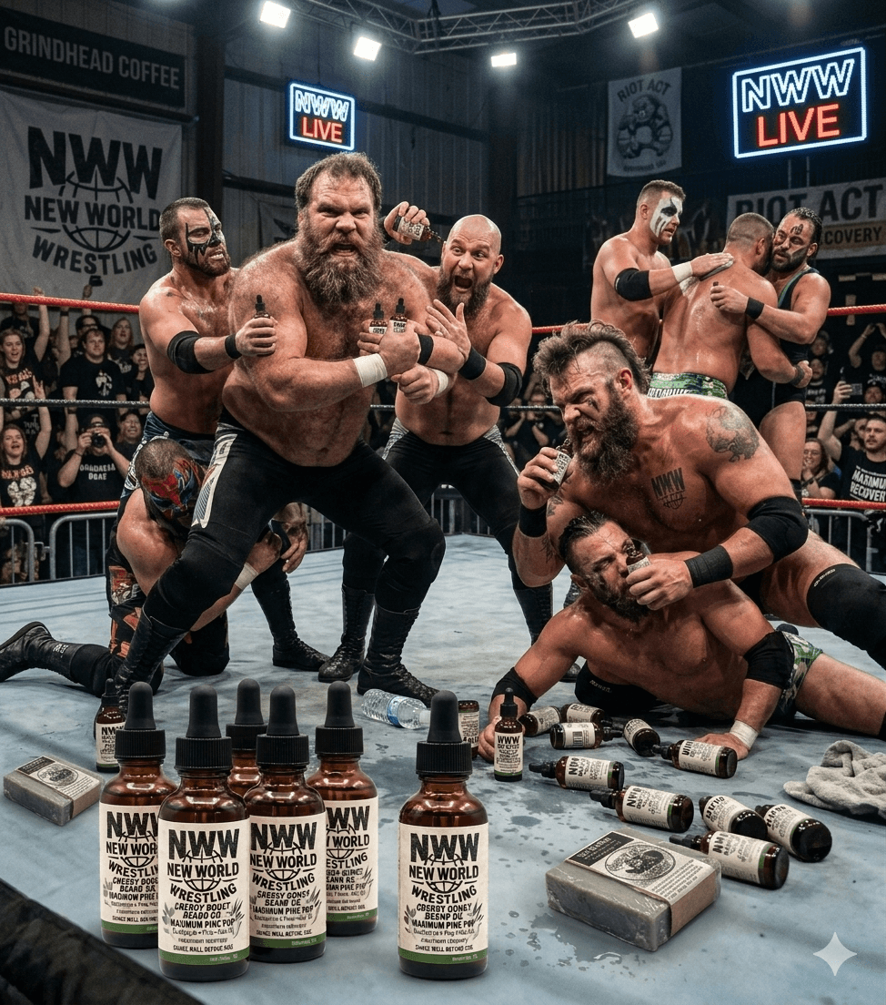 The Riot Act Maximum Pine Pop Beard Oil — Small Batch Pine Energy Men's Beard Oil