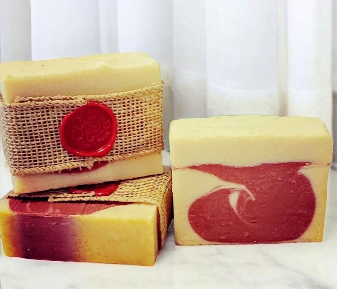 Crimson Cream Citrus Raspberry Goat Milk Soap