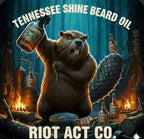 The Riot Act Tennessee Shine Beard Oil — Small Batch Cedarwood Vanilla Men's Beard Oil
