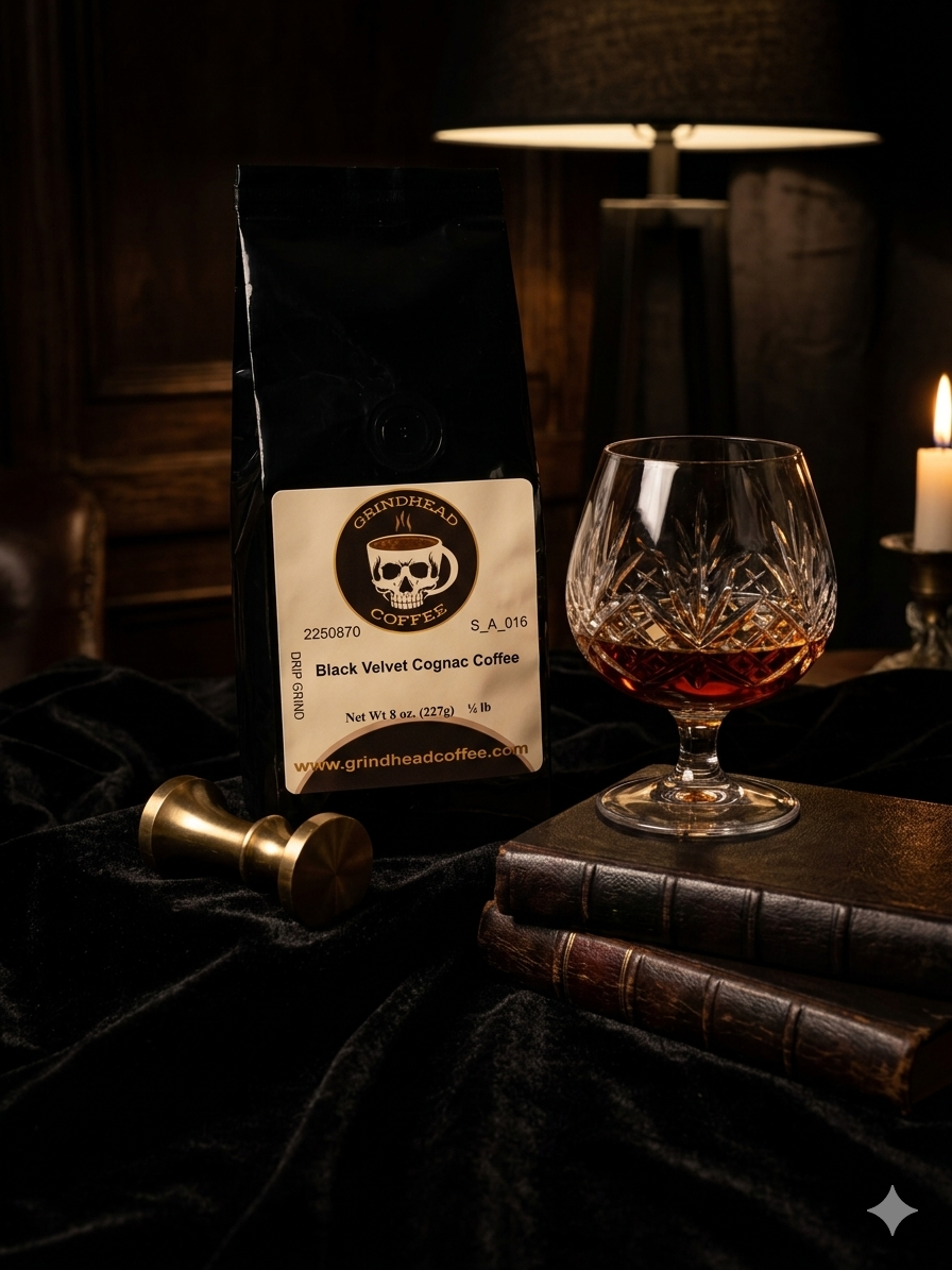 Black Velvet Cognac Coffee (1/2 lb Drip Grind) | Fresh & Locally Roasted