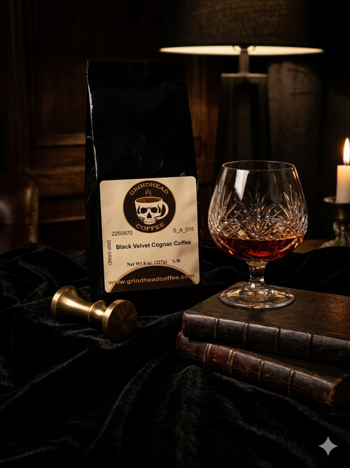 Black Velvet Cognac Coffee (1/2 lb Drip Grind) | Fresh & Locally Roasted