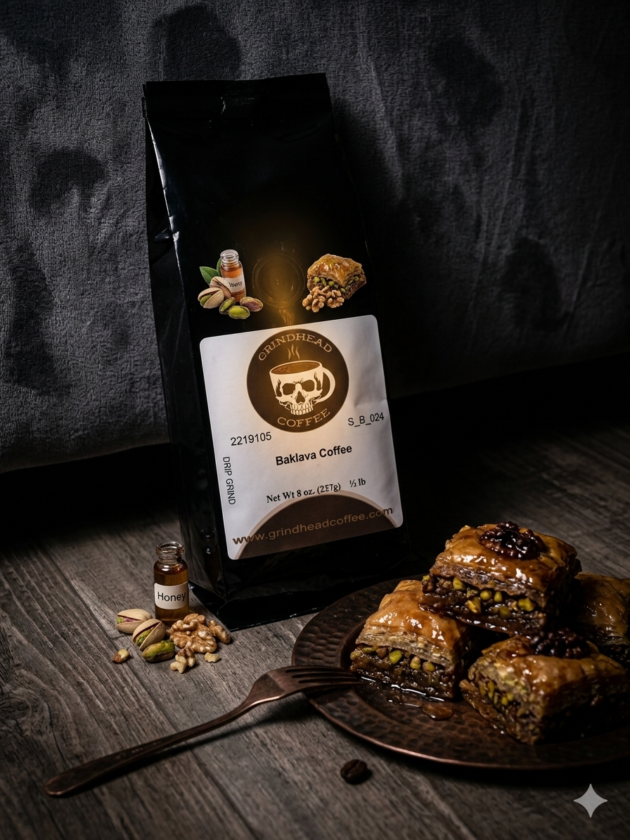 Turkish Baklava Coffee (1/2 lb Drip Grind) | Fresh & Locally Roasted