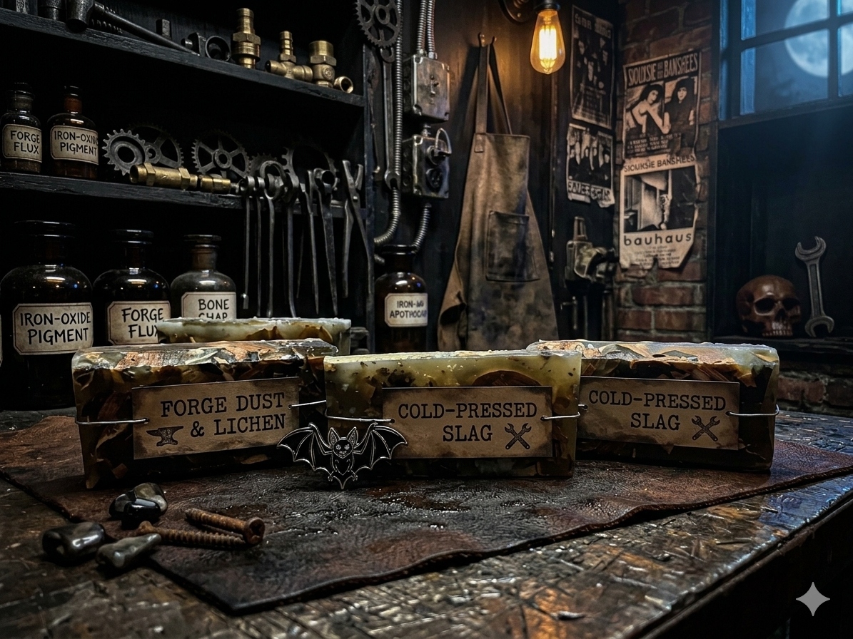Forged Dust & Lichen Artisan Glycerin Bar Soap - Handcrafted Moisturizing Soap