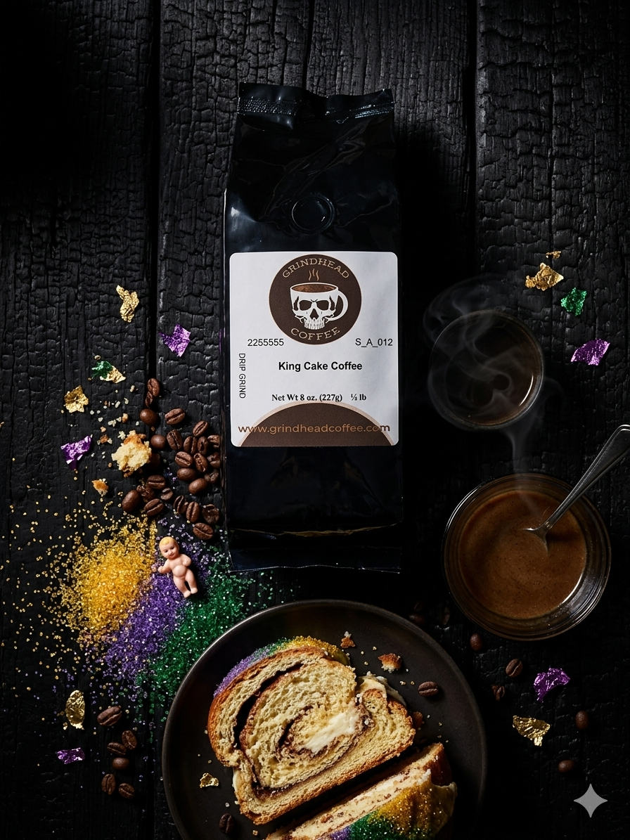 Grindhead King Cake Coffee
