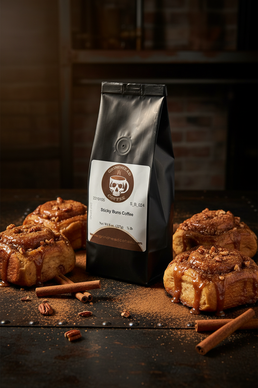 Grindhead Cinnamon Sticky Bun Coffee bag