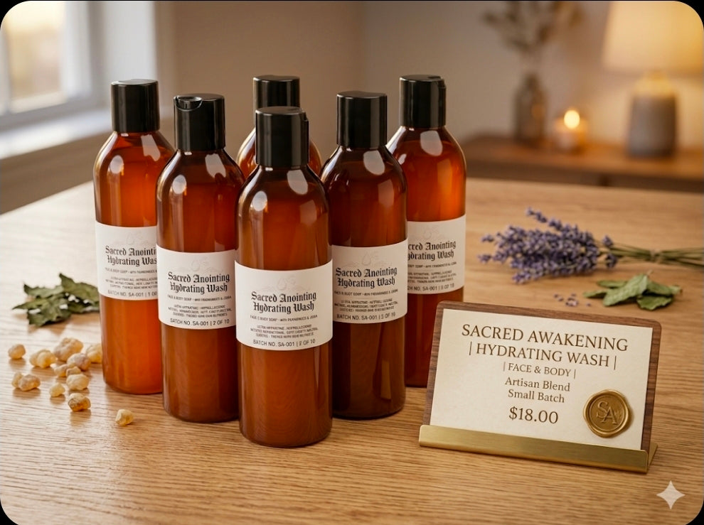 The Riot Act Sacred Awakening Body Wash — Superfat Hydrating Men's Natural Body Wash