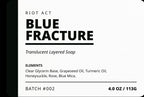 The Riot Act Blue Fracture Bar Soap — Handmade Cobalt Blue Glycerin Artisan Soap