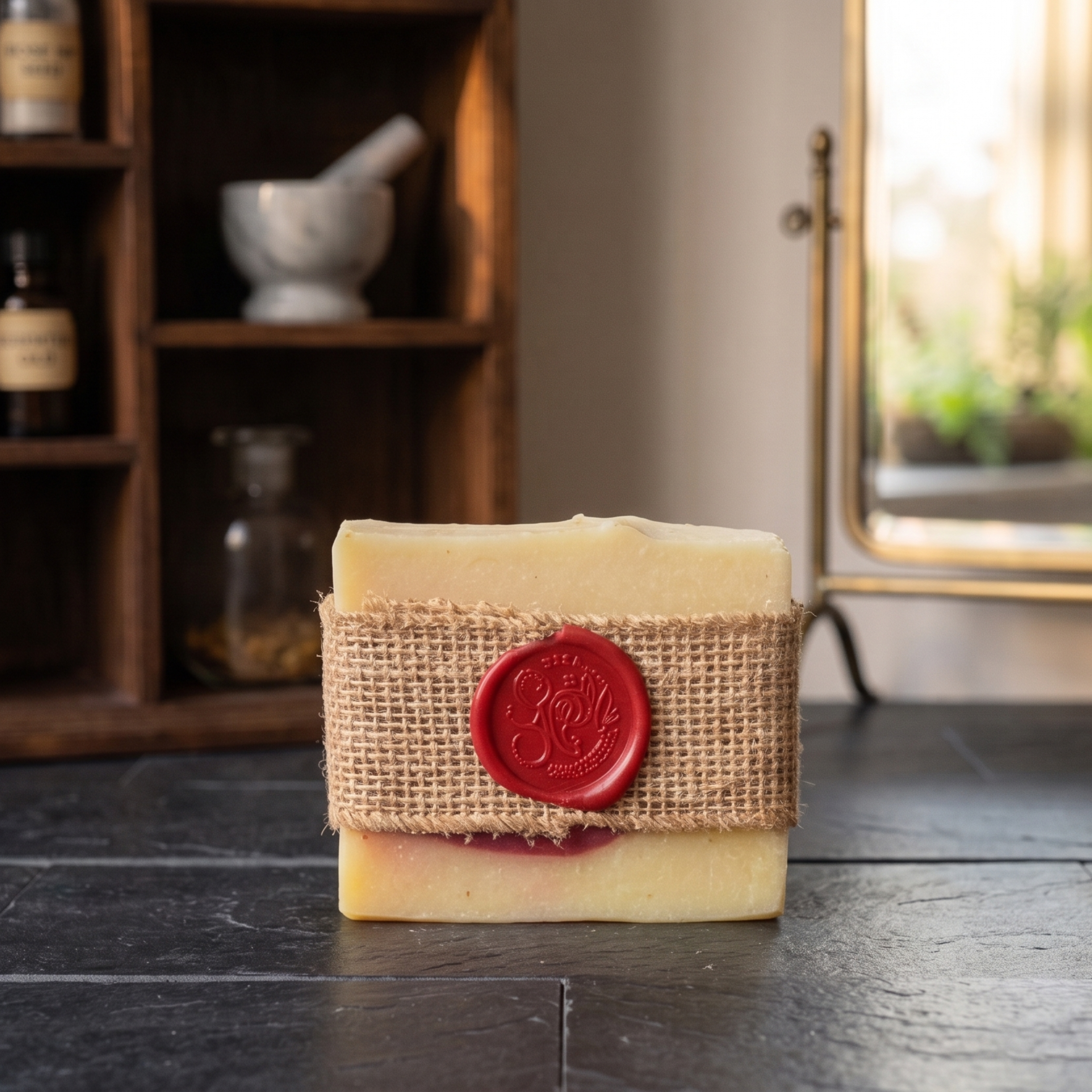 Crimson Cream Citrus Raspberry Goat Milk Soap