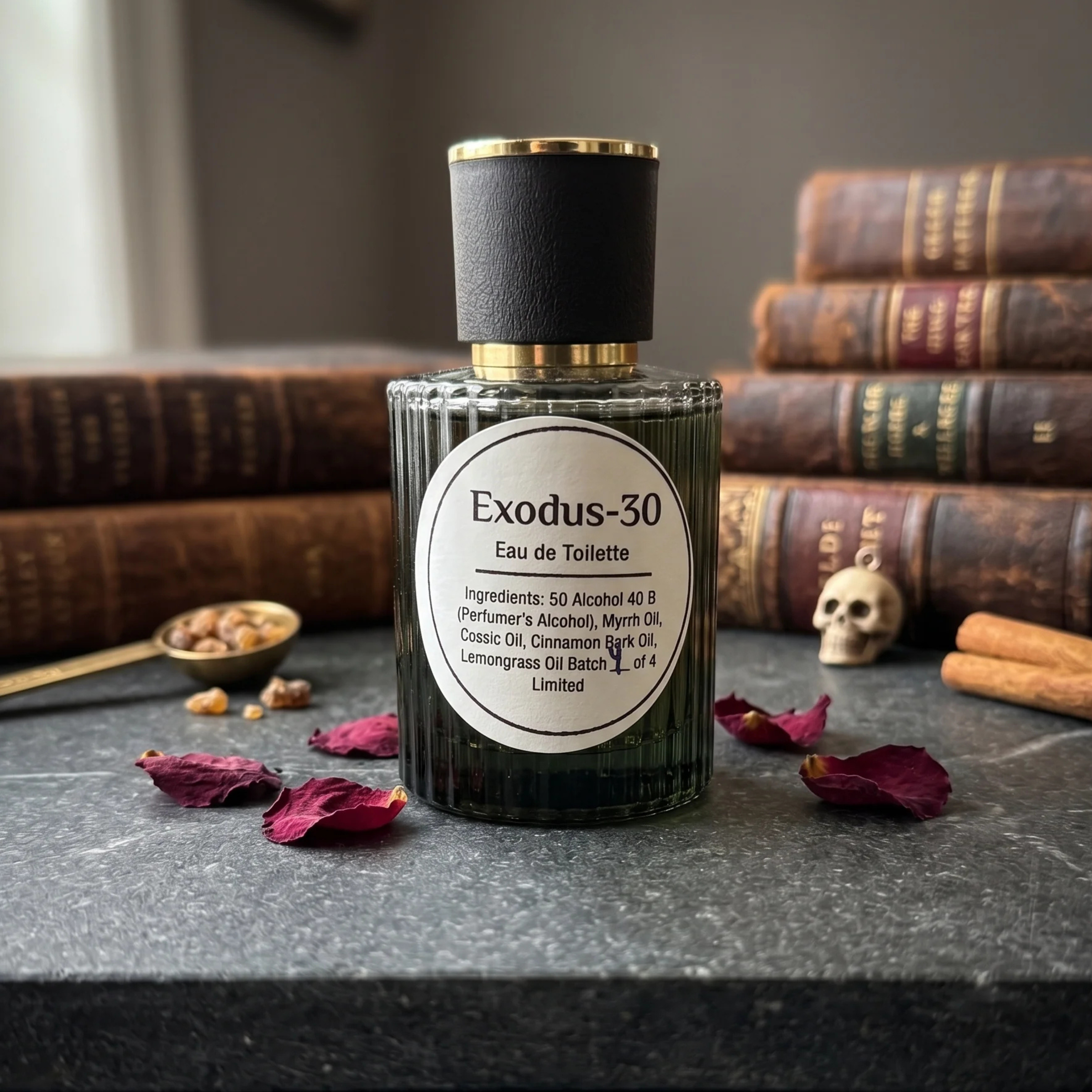 The Riot Act Exodus-30 Cologne — Small Batch Artisan Men's Cologne Cassia Myrrh Harriman TN