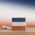 The Riot Act Patriotic Volcano Bar Soap — Handmade Lavender Red Lava Artisan Soap