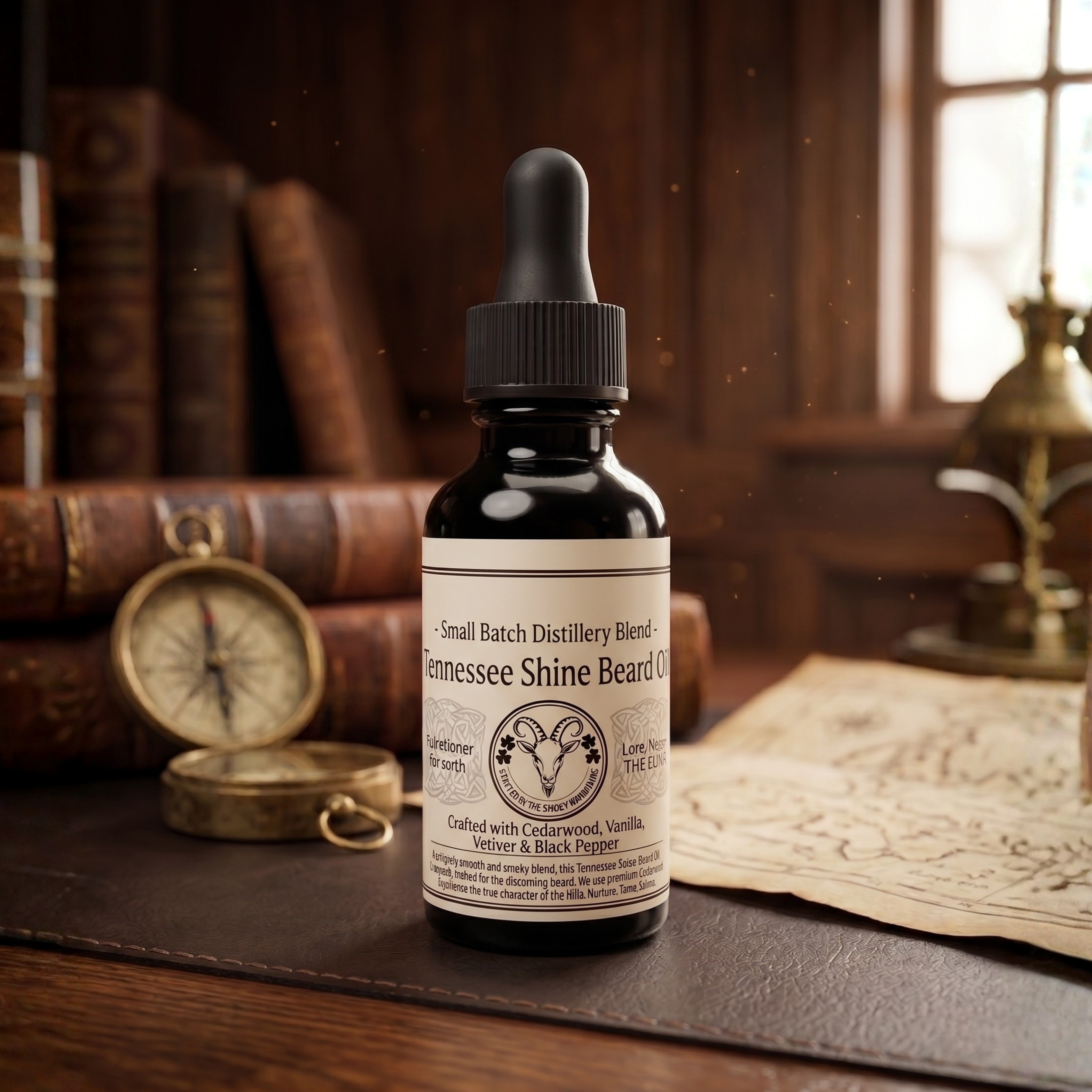 The Riot Act Tennessee Shine Beard Oil — Small Batch Cedarwood Vanilla Men's Beard Oil