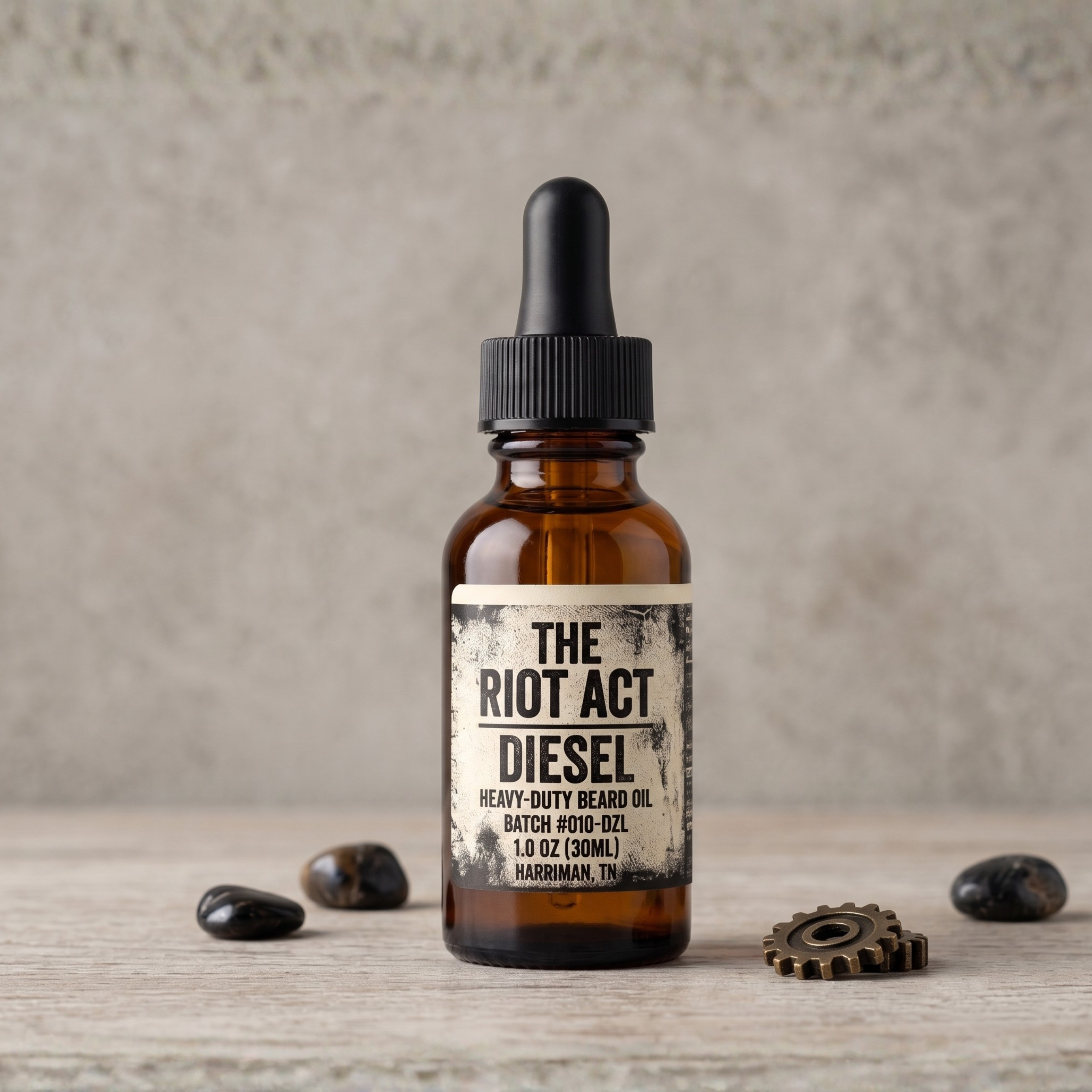 Diesel Heavy Duty Industrial Beard Oil bottle