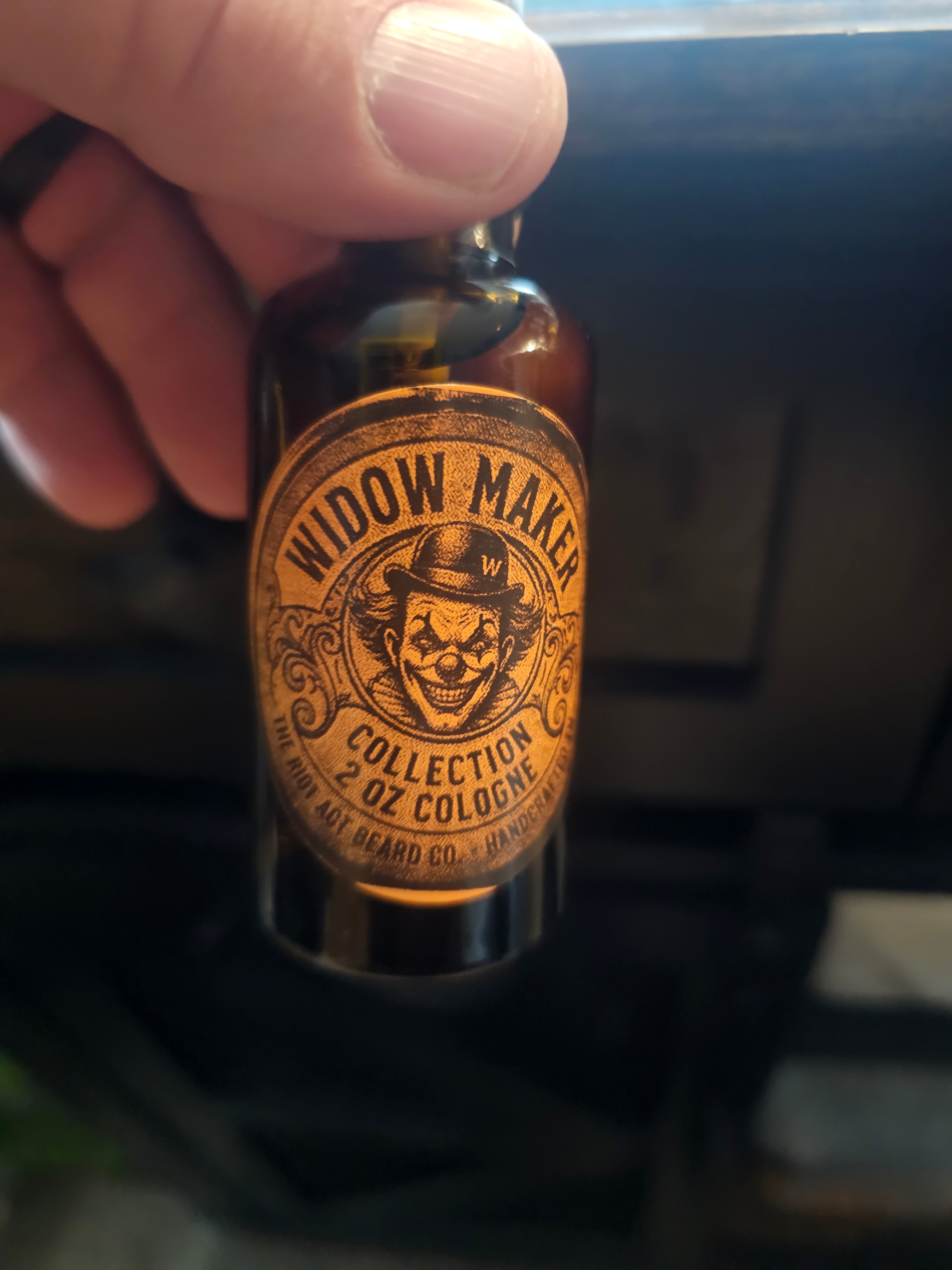 Widow Maker Cologne bottle