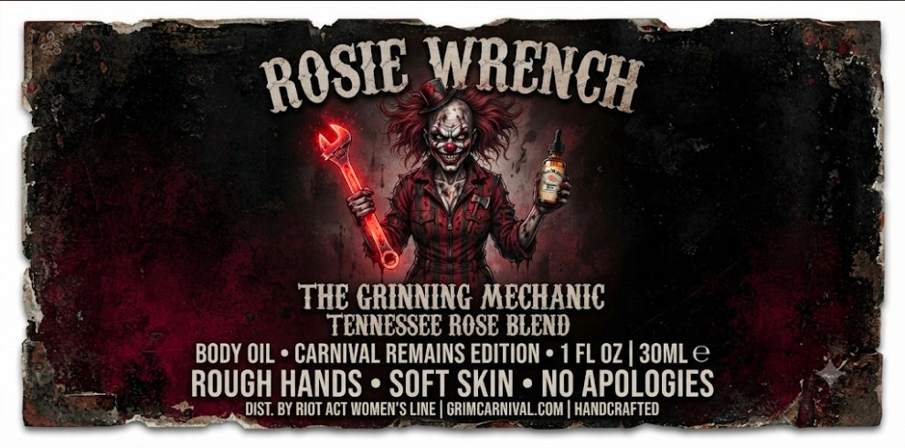 RAZOR-WIRE ROSE Premium Cologne Oil and Rosie Wrench body oil