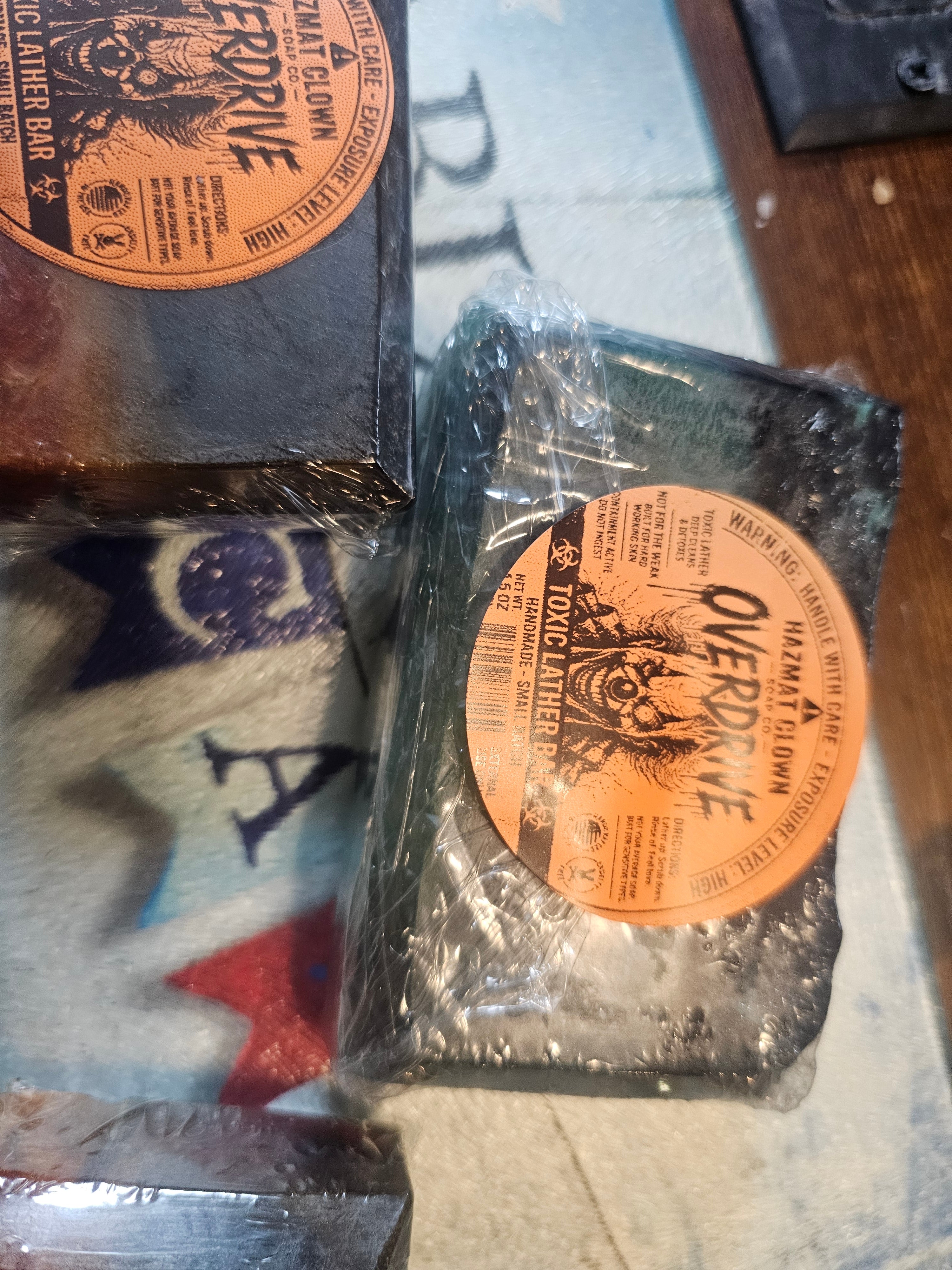 Hazmat Overdrive Soap Bar closeup