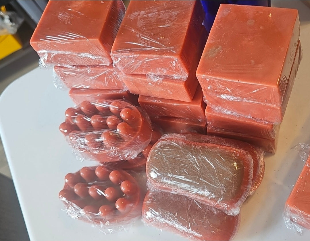 The Riot Act Off-Road Red Bar Soap — Heavy Duty Pumice Exfoliating Mechanic Hand Soap