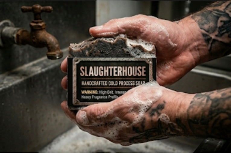 SLAUGHTERHOUSE // Cold Process Grit Soap pre order
