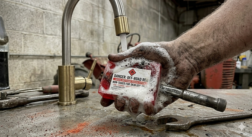 The Riot Act Off-Road Red Bar Soap — Heavy Duty Pumice Exfoliating Mechanic Hand Soap
