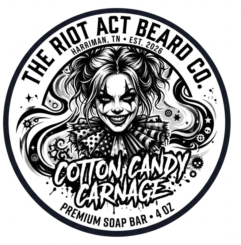 The Riot Act -Cotton Candy Carnage Deceptively Sweet. Pure Carnage.