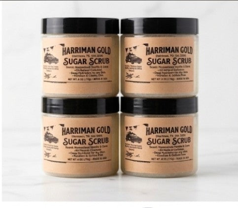 Harriman Gold Sugar Scrub — Fine Polish / Vanilla & Orange 10x