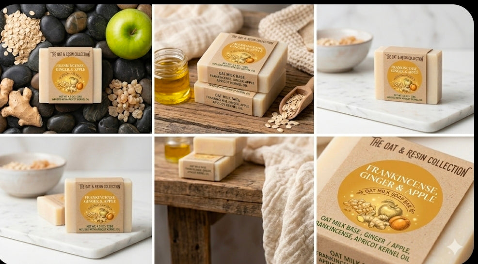 Frankincense Ginger Apple Artisan Soap Bar