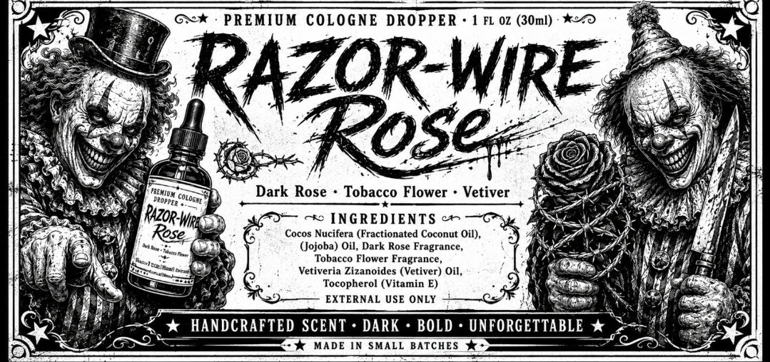 Razor Wire Rose Premium Cologne Oil Essence XL