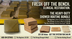 Sensitive Skin Soap Bundle: Rose & Amla Fruit Bar, Orange 10x Dead Sea Mud Brick, Clinical Muscle Overhaul & Restoration Bar plus Hardware
