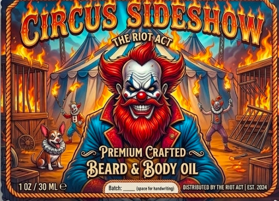 Circus Sideshow Beard Oil detail