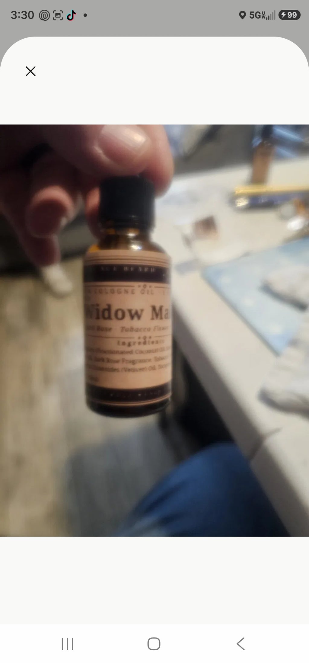 Widow Maker Cologne Oil