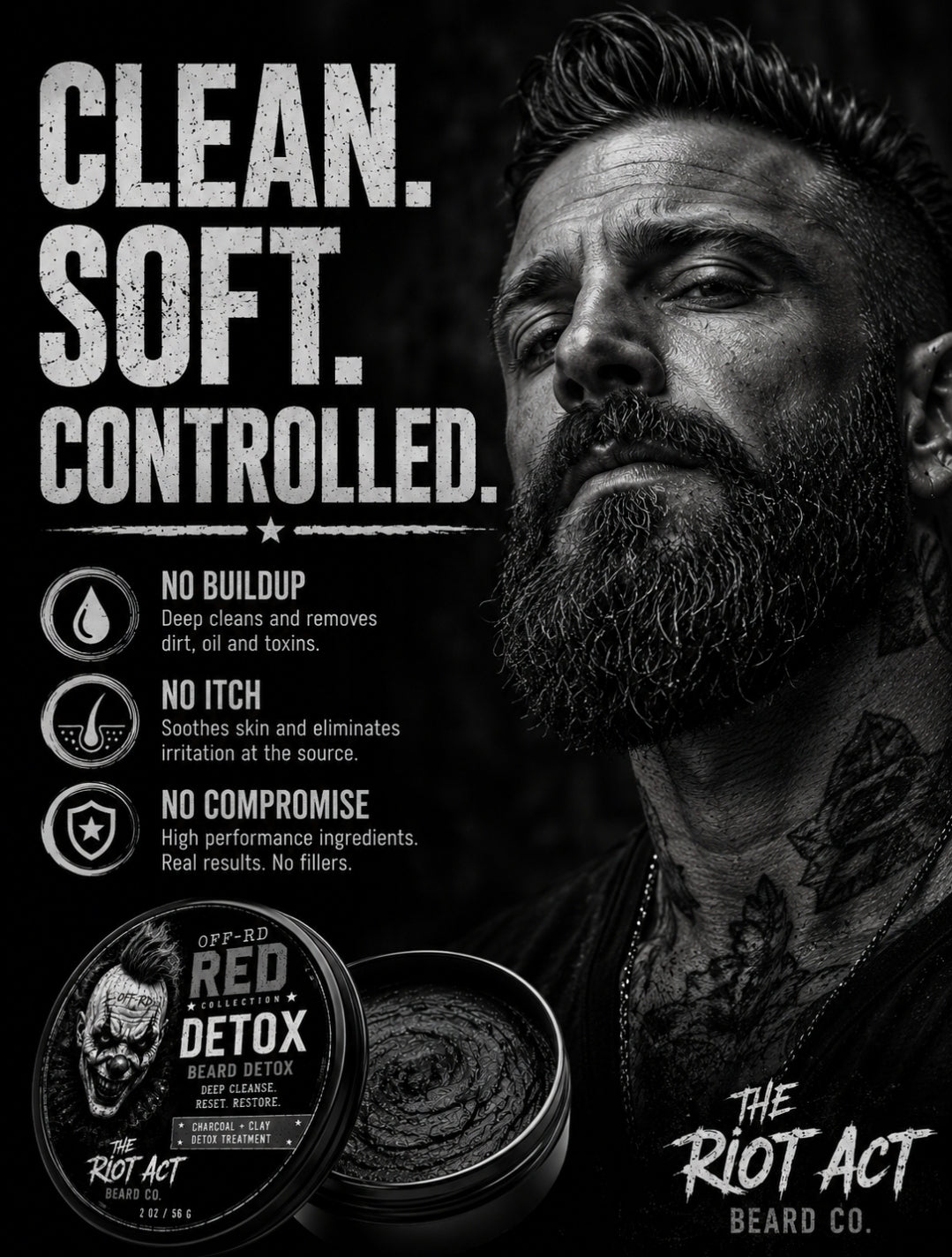 The Riot Act Off-Road Red Beard Detox Beard Treatment