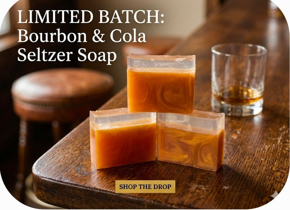 Bourbon Cola Seltzer Artisan Soap Bars Elite