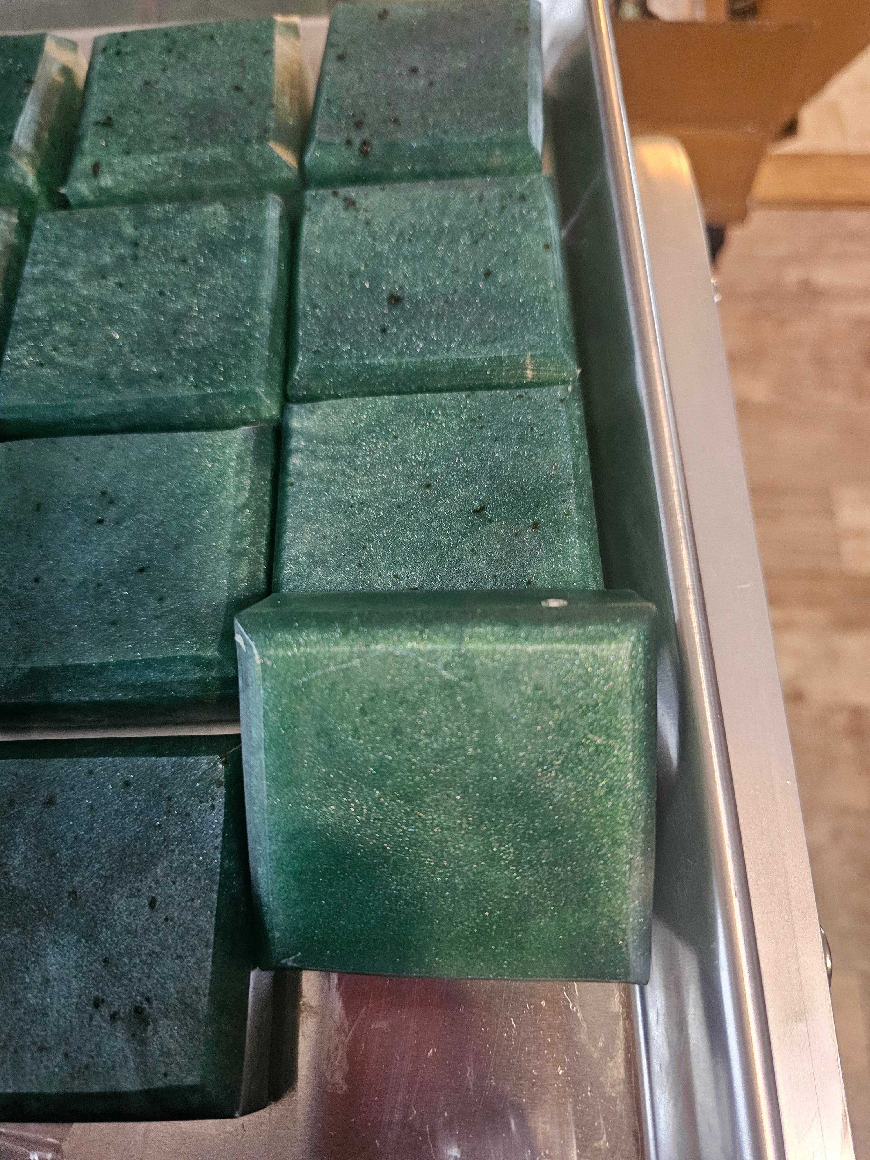 Copper & Cobalt | Aloe & Matcha Swirl Artisan Soap