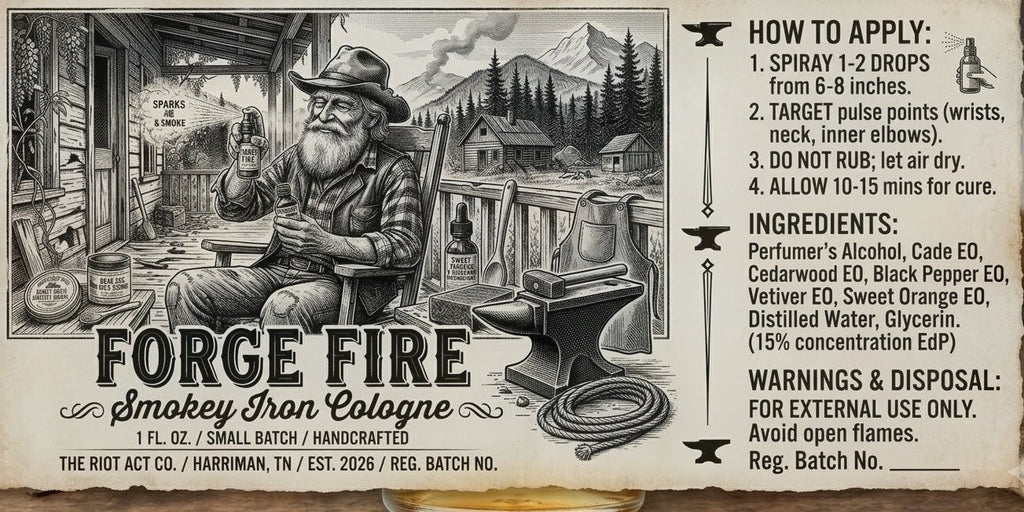 Forge Fire Smokey Iron Cologne