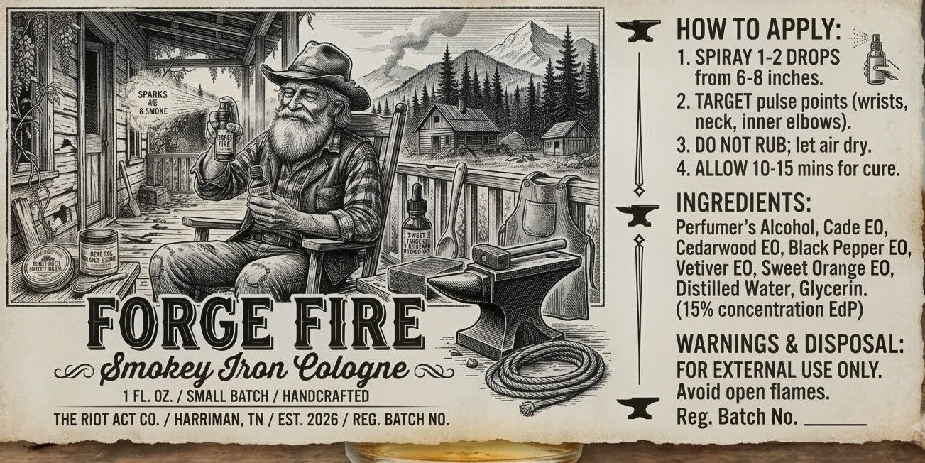 Forge Fire Smokey Iron Cologne