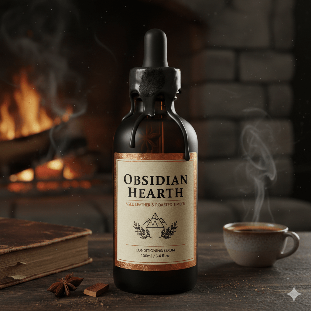 The Riot Act Obsidian Beard & Hair Serum — Small Batch Smoky Hearth Men's Conditioning Serum