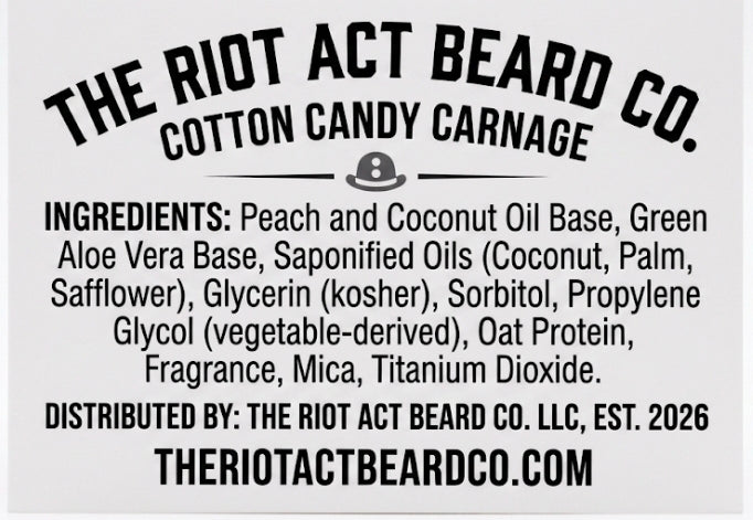 The Riot Act -Cotton Candy Carnage Deceptively Sweet. Pure Carnage.