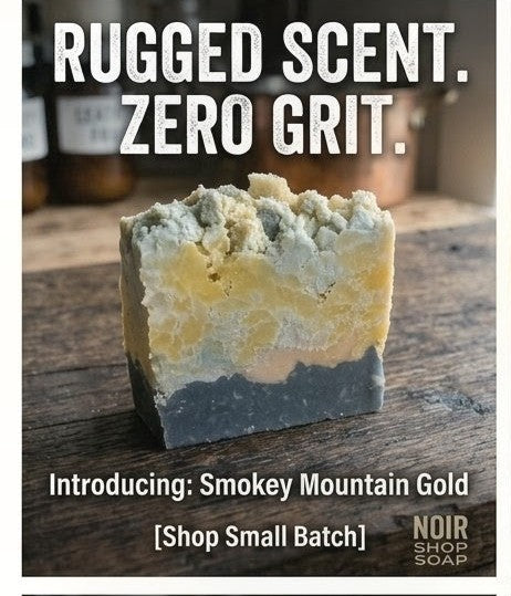 Smokey Mountain Gold Soap – Natural Handmade Soap Bar for Dry Skin, Daily Use & Deep Clean (Pre-Order)