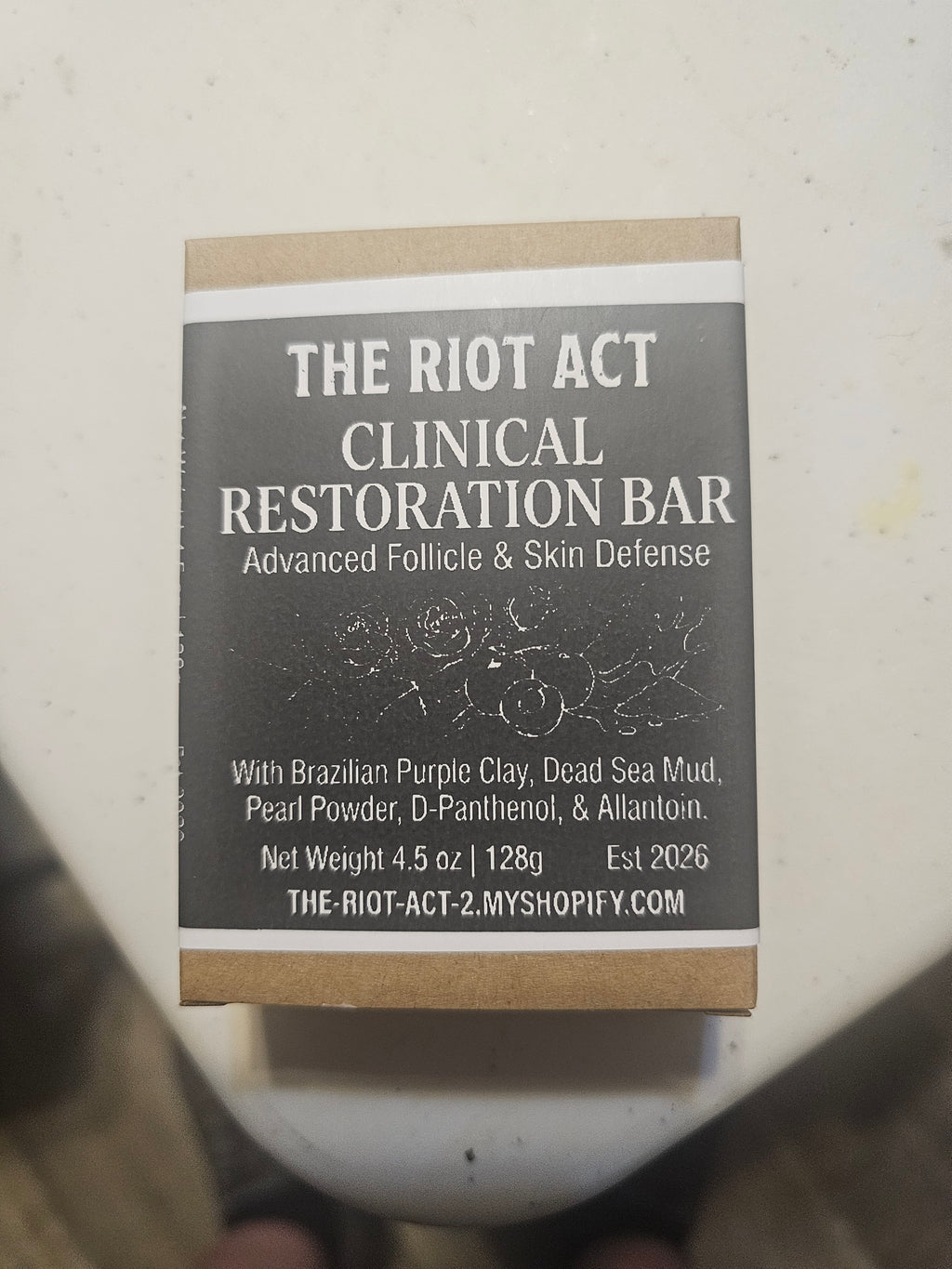 Sensitive Skin Soap Bundle: Rose & Amla Fruit Bar, Orange 10x Dead Sea Mud Brick, Clinical Muscle Overhaul & Restoration Bar plus Hardware