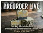 Smokey Mountain Gold Soap – Natural Handmade Soap Bar for Dry Skin, Daily Use & Deep Clean (Pre-Order)