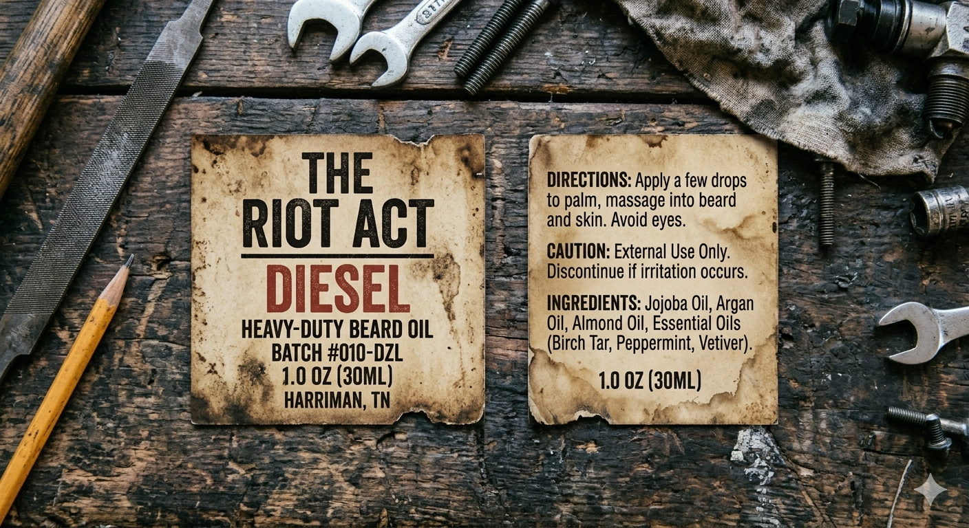Diesel Heavy Duty Industrial Beard Oil Men