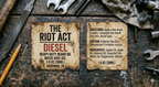 The Riot Act DIESEL Beard Oil — Heavy Duty Industrial Smoky Men's Beard Oil