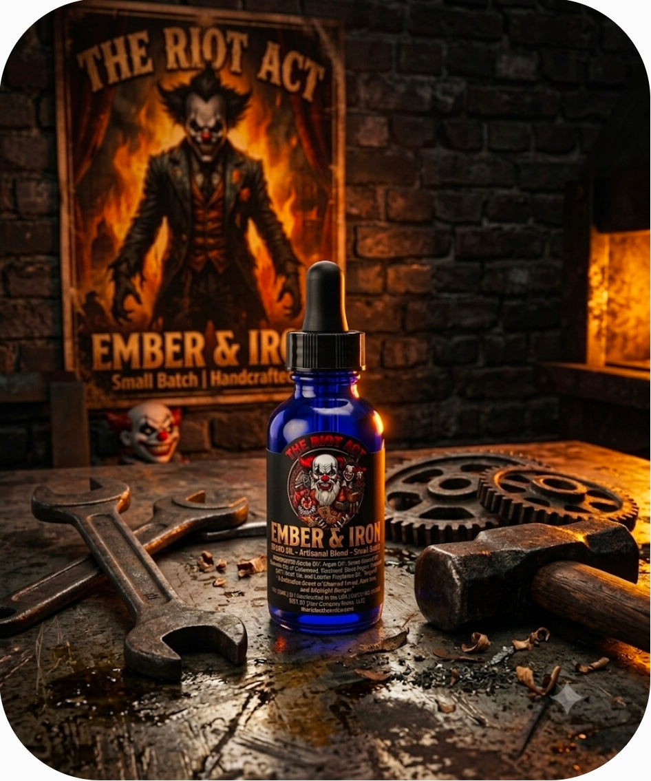 Ember & Iron Beard Oil bottle