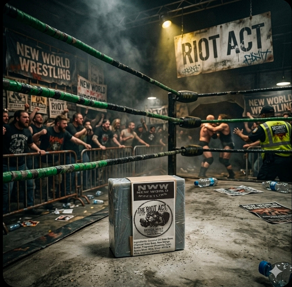 The Riot Act Berga-Mint Bar Soap — Heavy Duty Activated Charcoal Bergamot Men's Soap