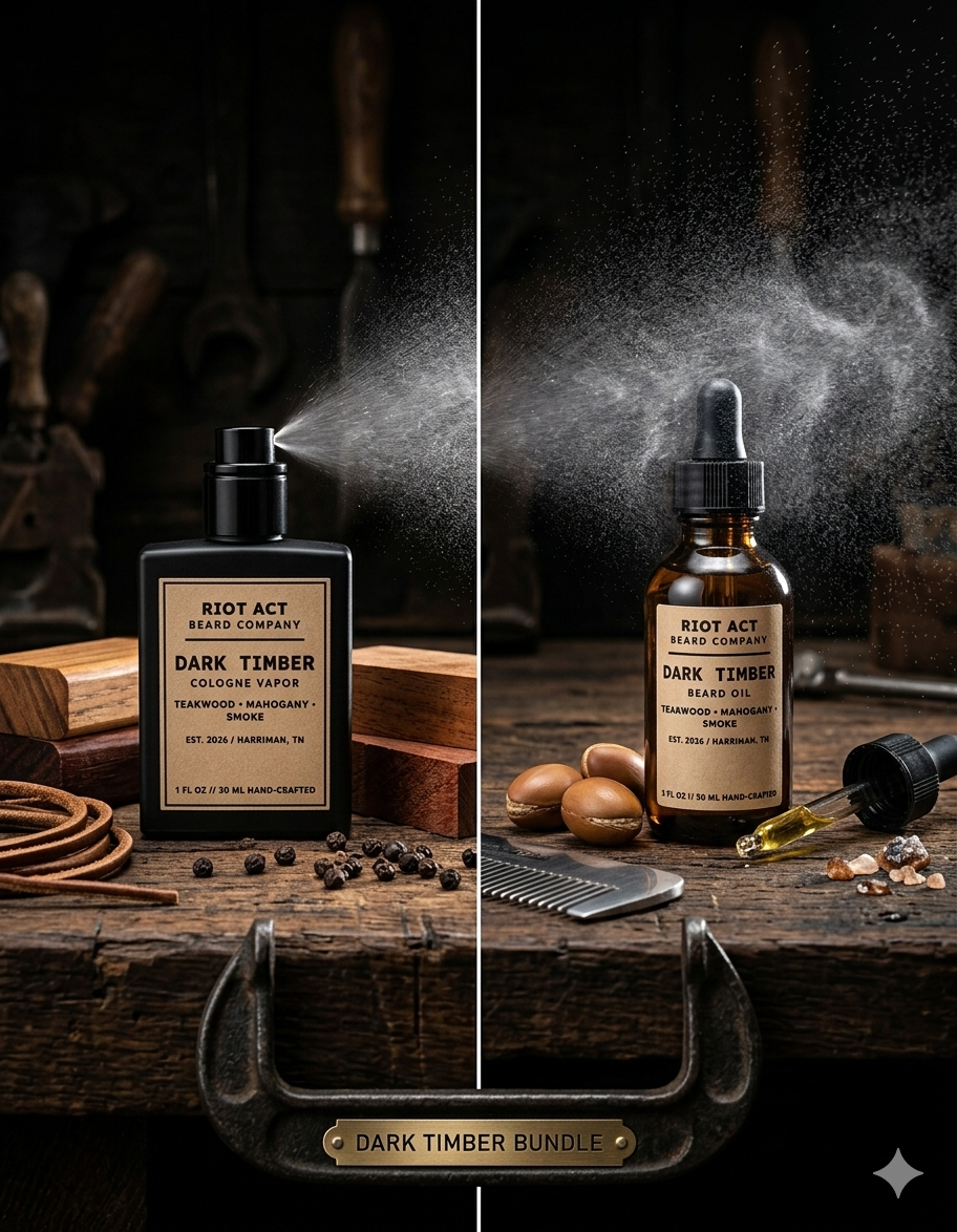 Dark Timber Grooming Bundle | Cologne & Beard Oil Set