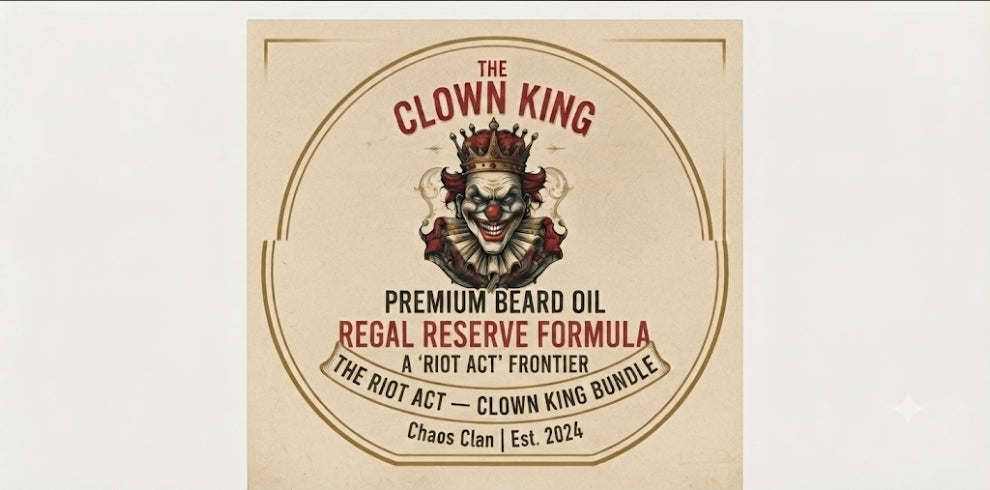 The Riot Act Clown King Bundle — Beard Oil + Soap + Balm Men's Grooming Set