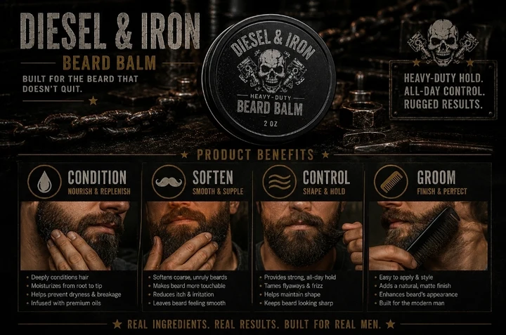 DIESEL & IRON — HEAVY-DUTY BEARD BALM